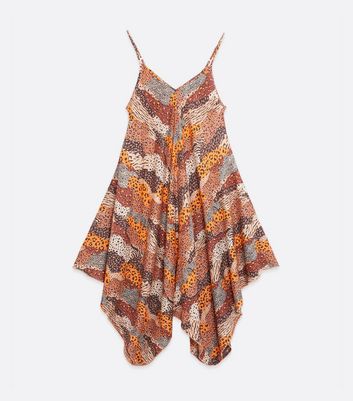 Blue Vanilla Orange Mixed Animal Print 