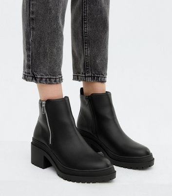 zip ankle boots