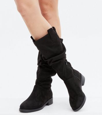 wide fit calf boots ladies