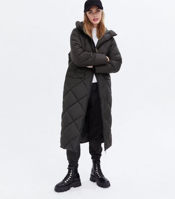 black bubble coat long