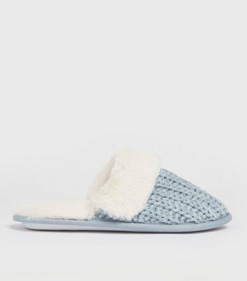 Pale hot sale blue slippers