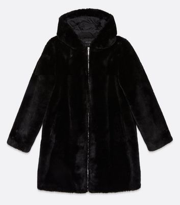 faux fur jacket zip up