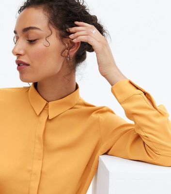 Mustard blouse womens Clearance