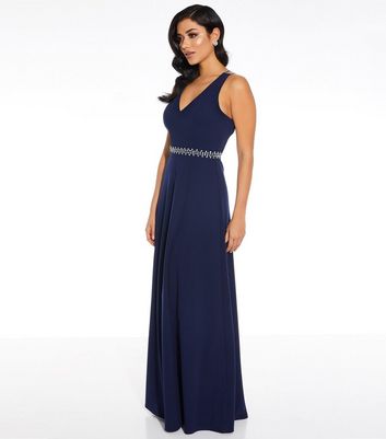 quiz navy blue maxi dress