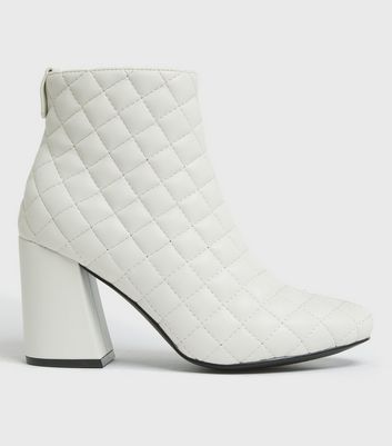 white ankle boots uk