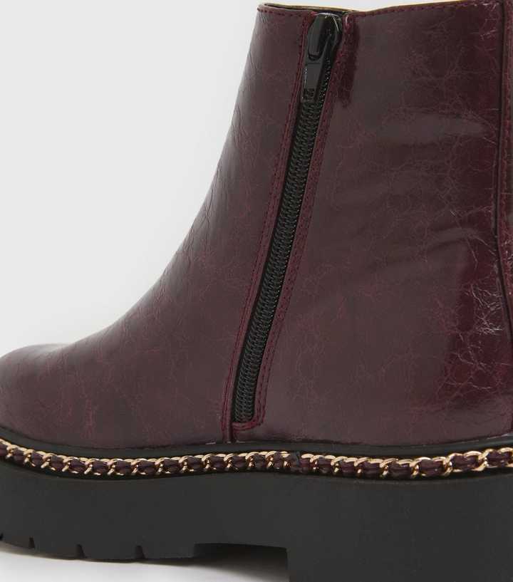 new look wine boots