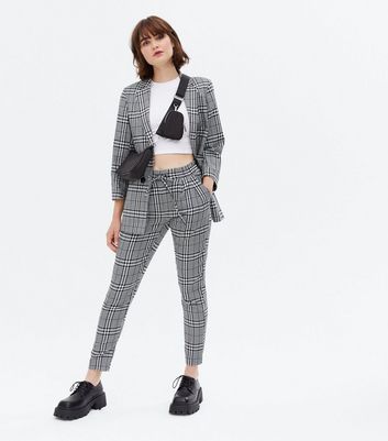 Grey 2024 checkered joggers