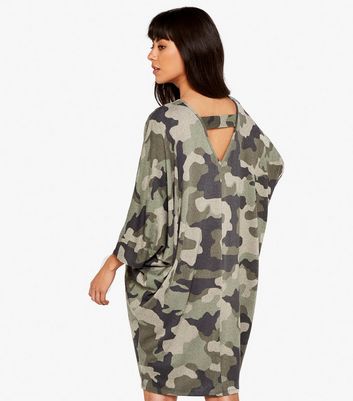 camouflage dress new look