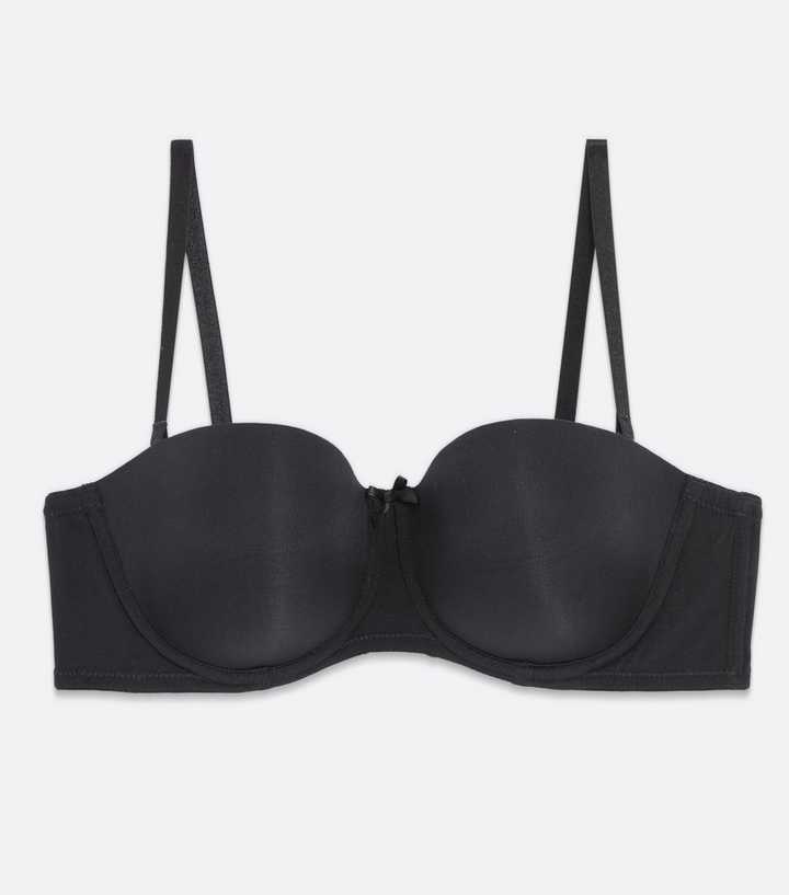 Black Multiway Strapless Bra, Lingerie