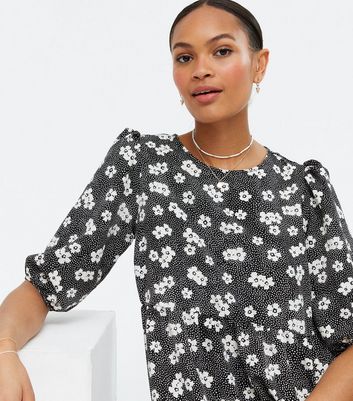 Click to view product details and reviews for Black Floral Spot Smock Midi Dress New Look. Click to view product details and reviews for Black Floral Spot Smock Midi Dress New Look.