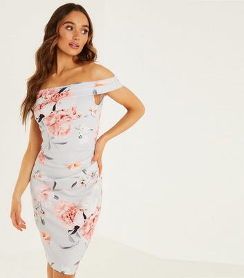 new look floral bodycon dress