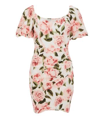 new look floral bodycon dress