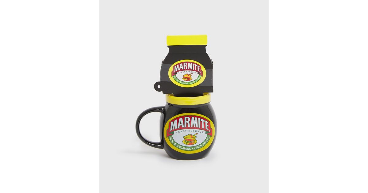 Black Marmite Mug Set New Look