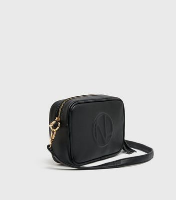 gucci black leather cross body bag