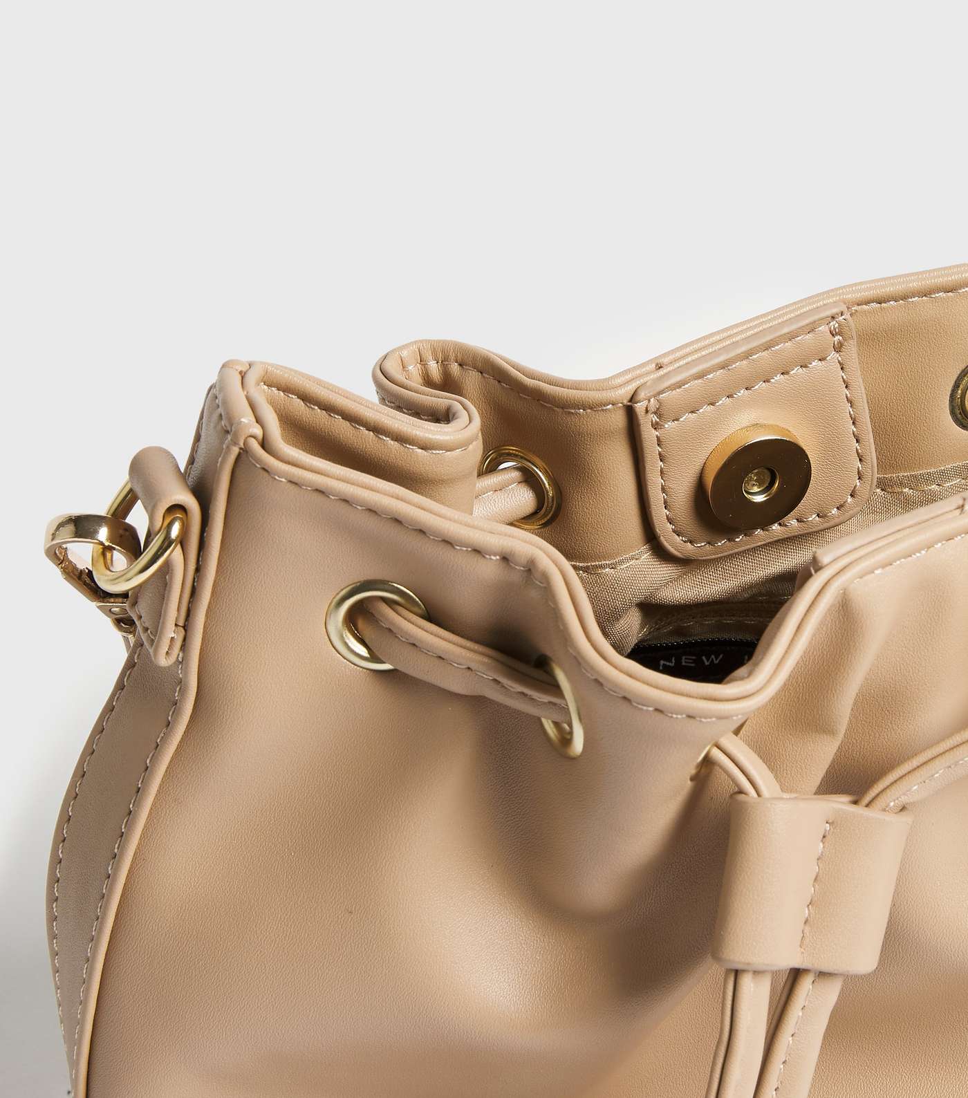 Mink Leather-Look Logo Duffle Bag Image 6