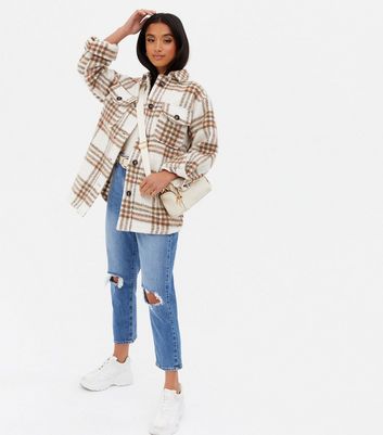 new look shacket pink