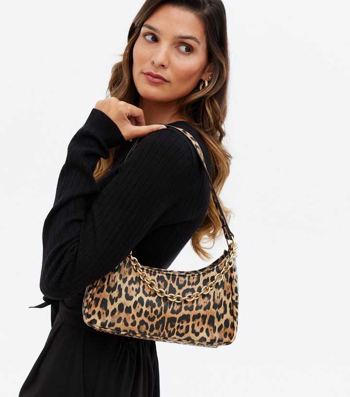 Leopard Shoulder Bag for Women Crossbody Small Tote