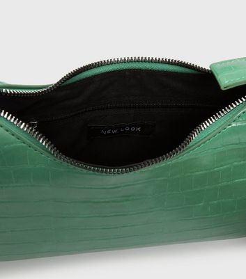 shop for Green Faux Croc Shoulder Bag New Look Vegan at Shopo
