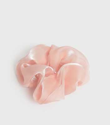 Mid Pink Organza Scunchie