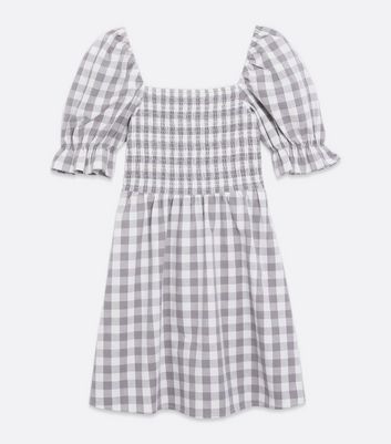 Grey 2024 gingham dress