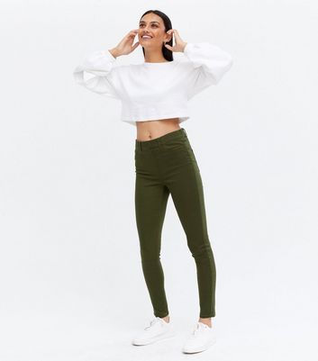 Khaki Mid Rise Lift \u0026 Shape Emilee 
