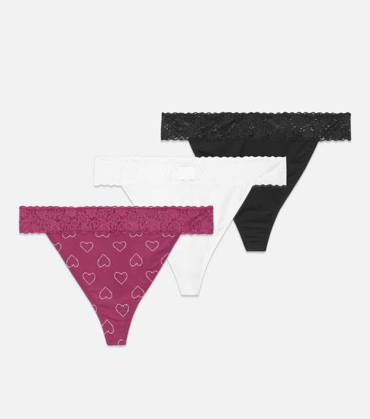 Victoria's Secret PINK Thong Panty Set of 3