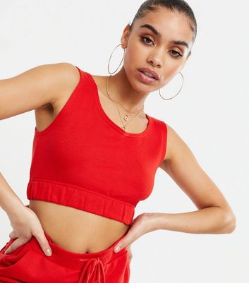 Cameo Rose Red Utility Crop Top and 