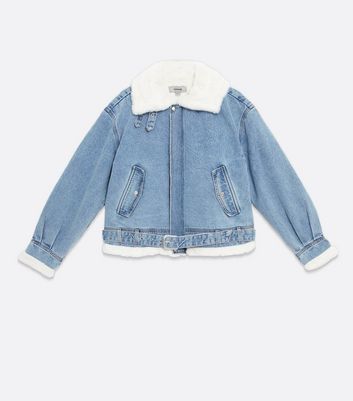 New Look shoppers 'obsessed' with 'glamorous' faux fur lined denim jacket -  Mirror Online