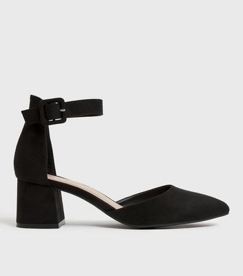 New look block heel hotsell court shoes