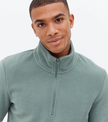 zip front high neck sweatshirt