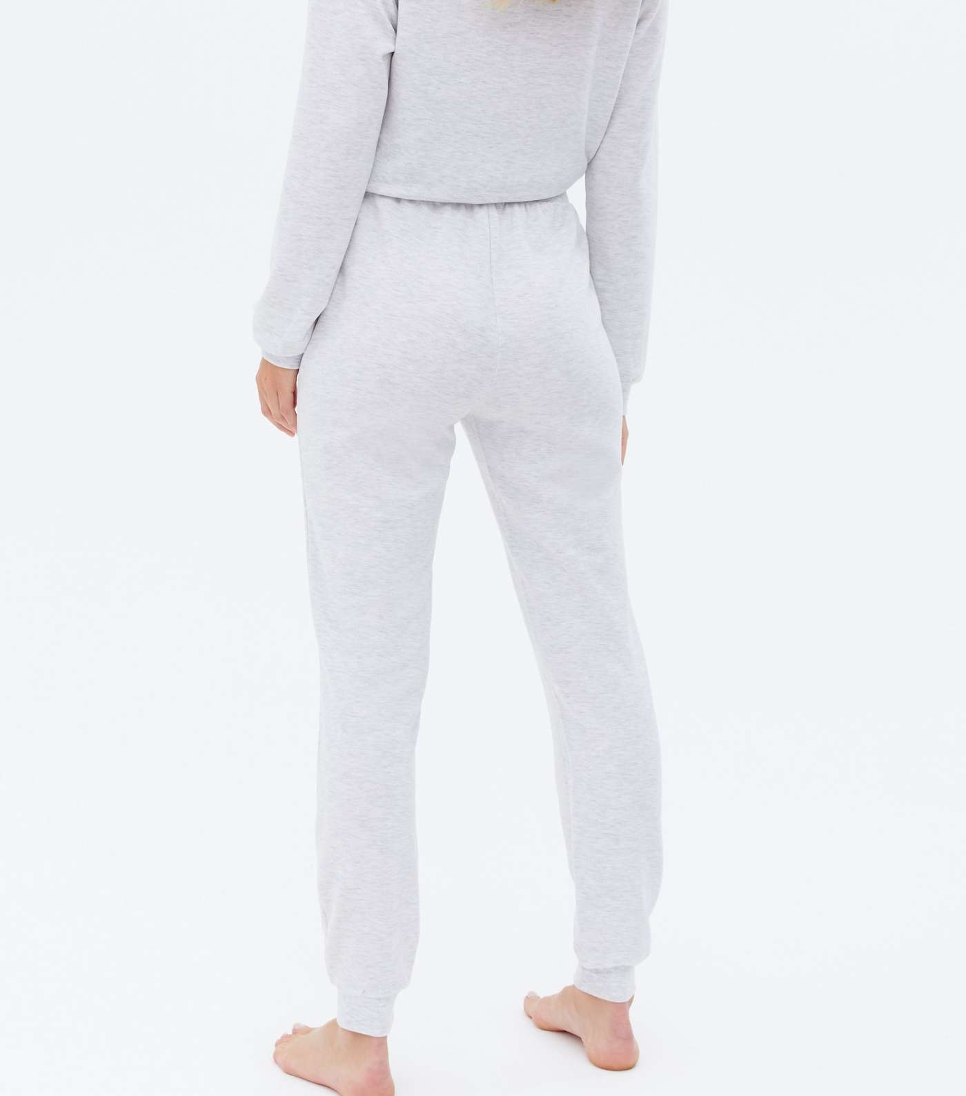 Pale Grey Day Off Logo Lounge Joggers Image 4