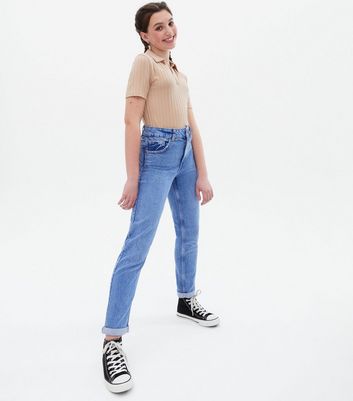 High Waist Slim Fit Tori Mom Jeans 