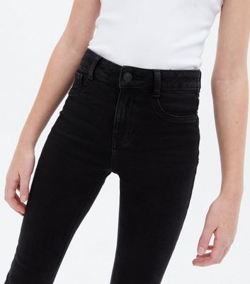 ladies black super skinny jeans