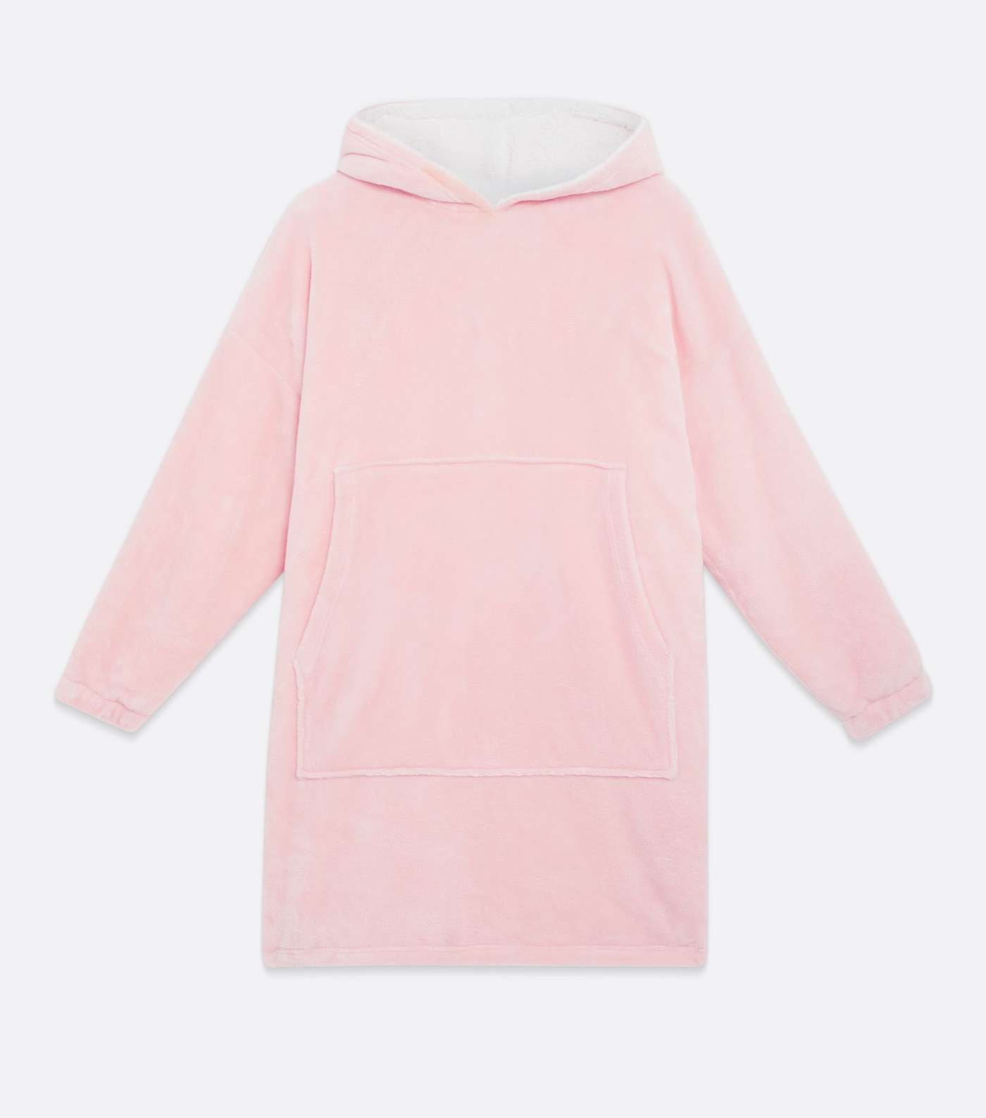 Mid Pink Fleece Oversized Blanket Hoodie Image 5