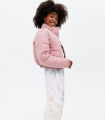 pale pink padded jacket