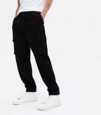 mens black cargo bottoms