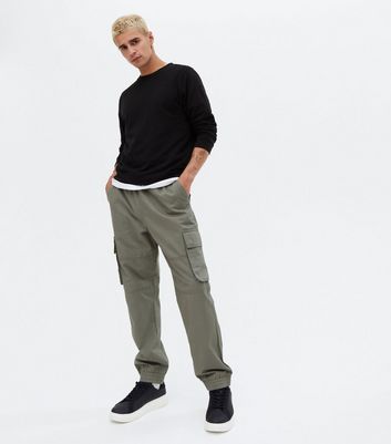 New Look ELASTICATED WAIST - Cargo trousers - khaki - Zalando.de