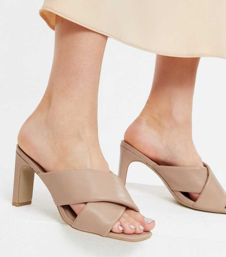 pale pink mules