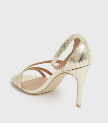 Snakeskin heels new on sale look