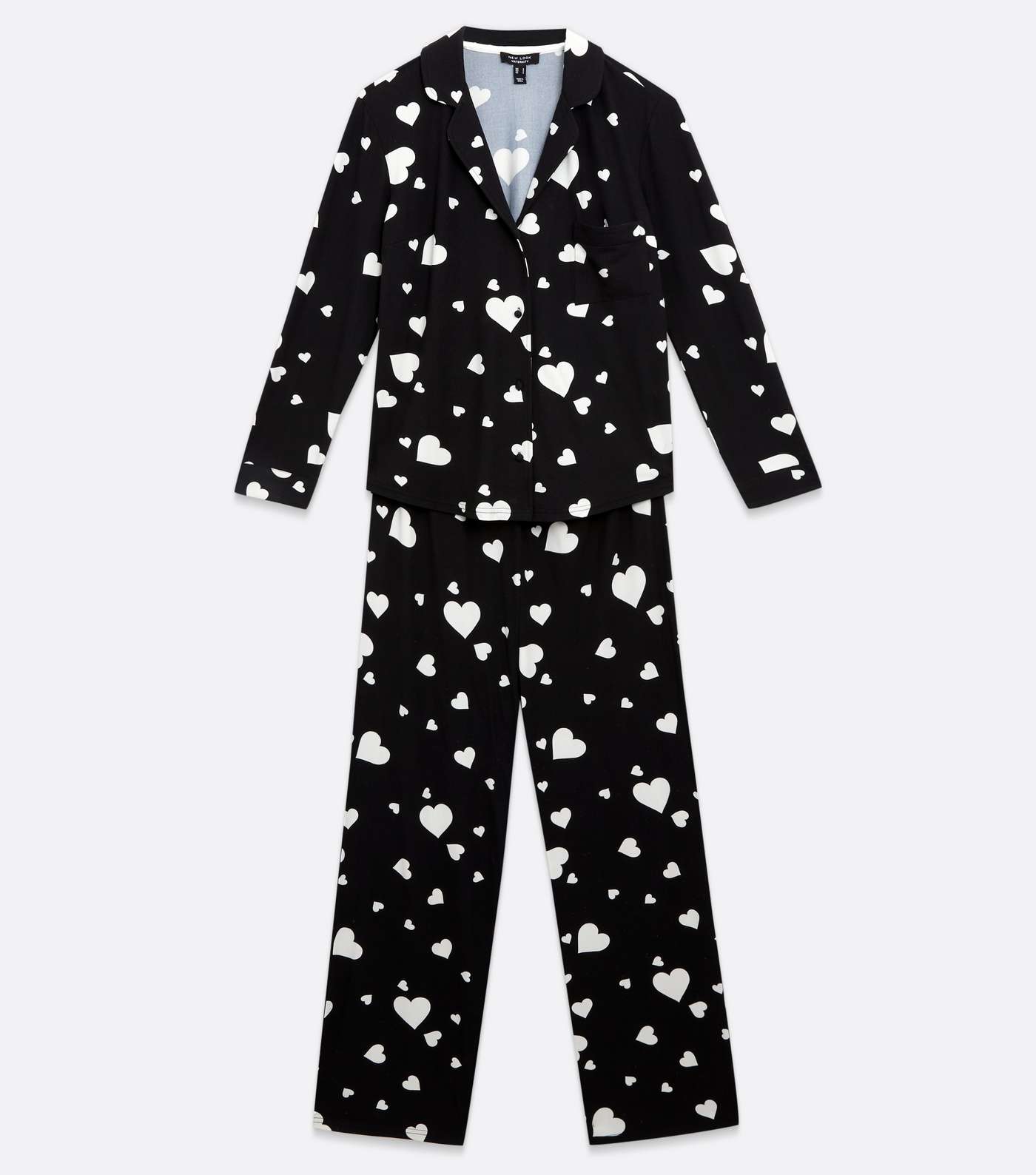 Maternity Black Heart Soft Touch Matching Family Pyjama Set Image 5