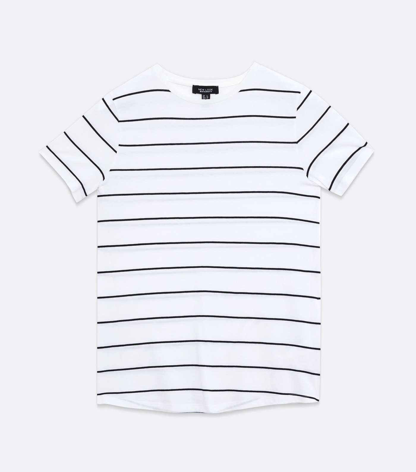 Maternity White Stripe T-Shirt Image 5