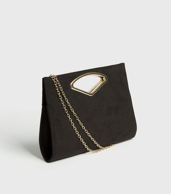 Black clutch cheap with handle