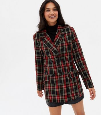 New look hotsell red check coat