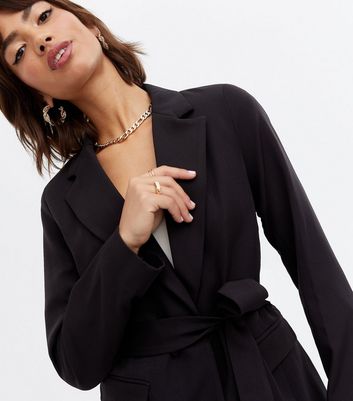 black belted blazer