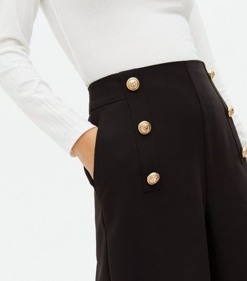 high waisted button trousers