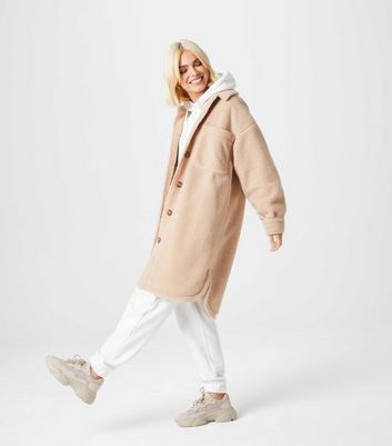 Urban Bliss Stone Teddy Long Shacket 