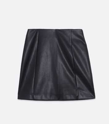 new look tall leather skirt