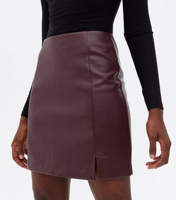 Croc Embossed Faux Leather Cut Out Midi Skirt | Nasty Gal