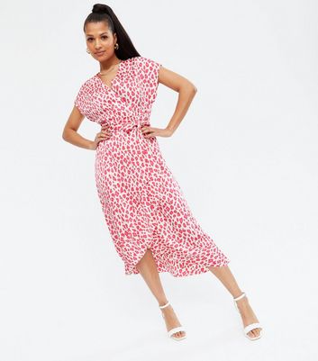 midi white wrap dress