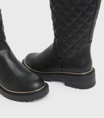 Girls quilted outlet boots